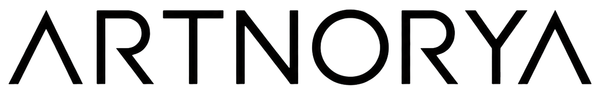 Artnorya contemporary art gallery brand logo