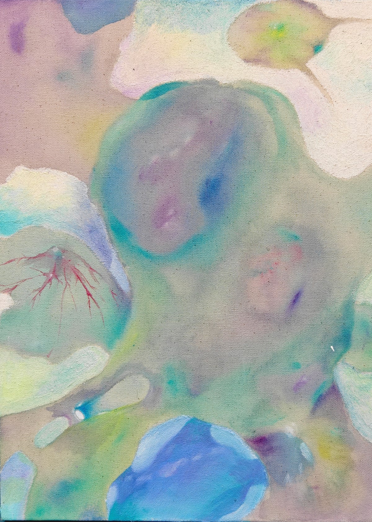 Beneath the Skin original acrylic painting on canvas by Cheng Chang